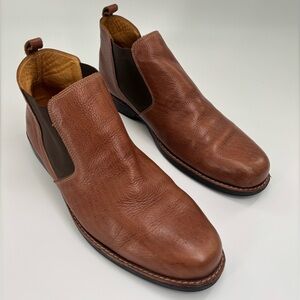 Sandro Moscoloni Chelsea Leather Ankle Boots Brown 28003 Men's US Size 12